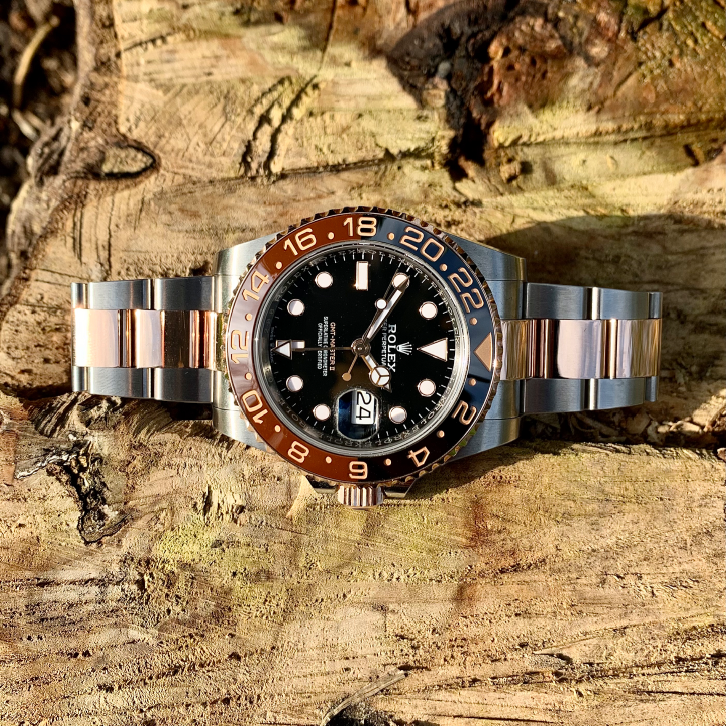 Rolex GMT Master ll "Root-Beer" Two-Tone 126711CHNR