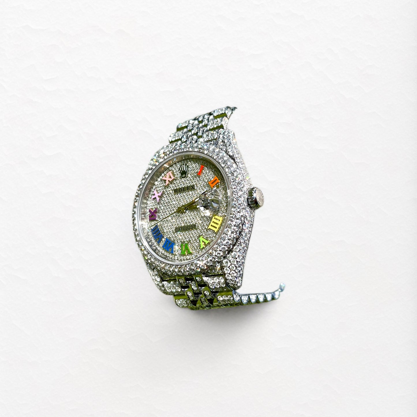 Rolex Date-Just 41 "Buss Down" Rainbow Dial