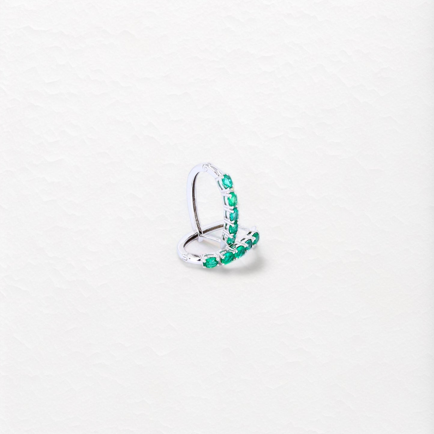 Allure Hoops in White Gold