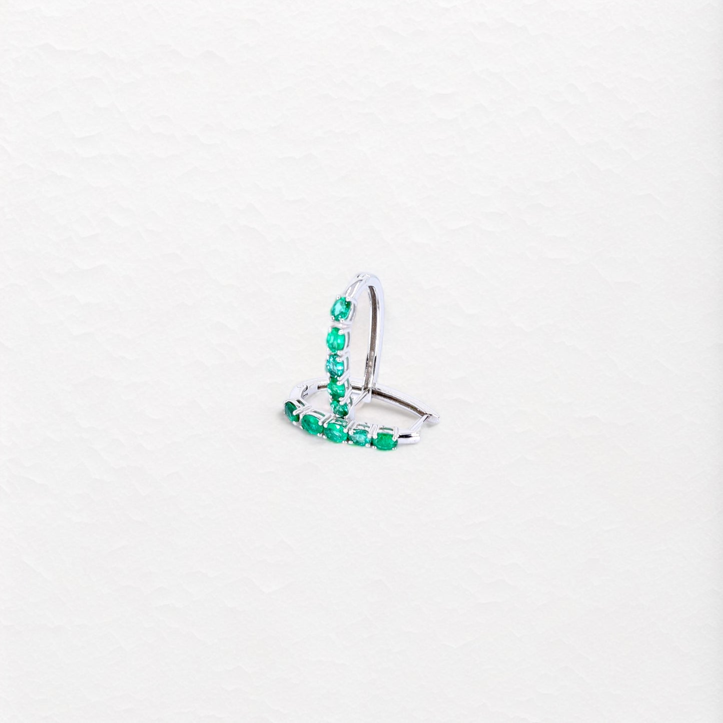 Allure Hoops in White Gold