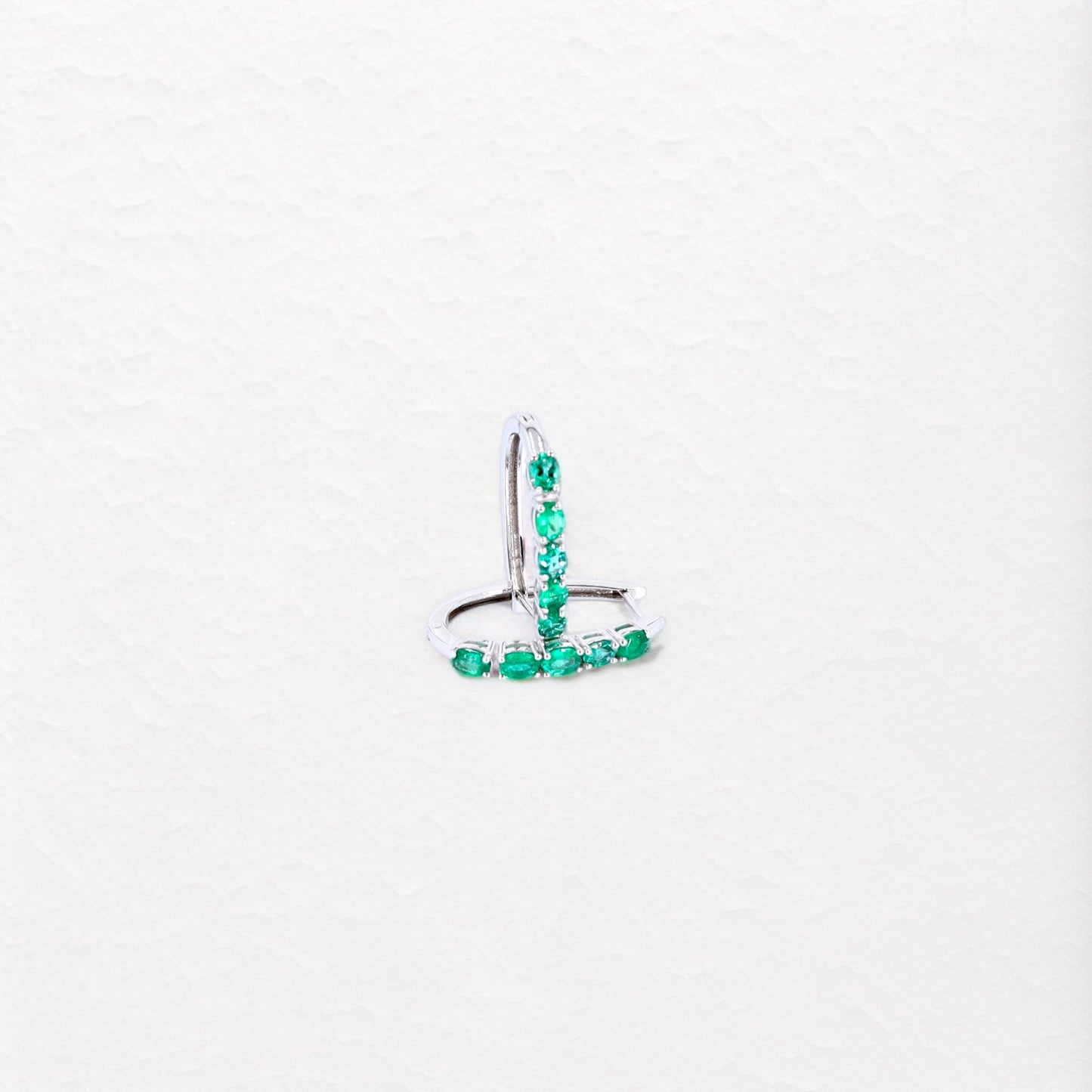 Allure Hoops in White Gold