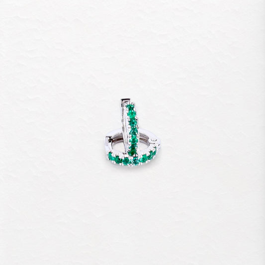 Opulence Huggies Medium in White Gold