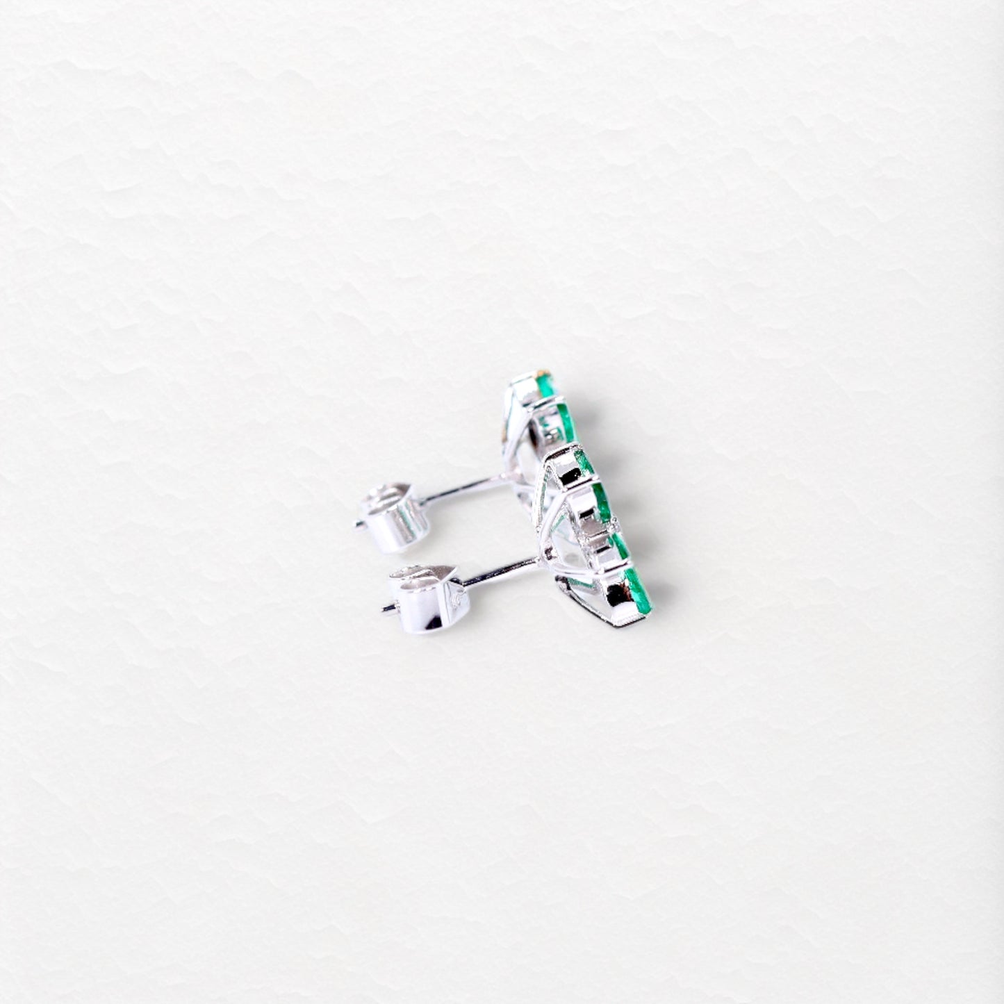 Bloom Earrings in White Gold