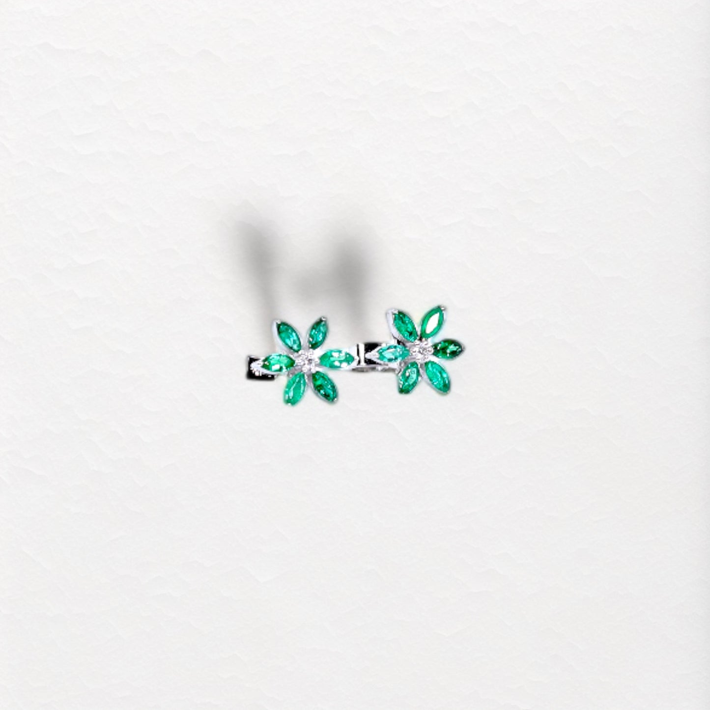 Bloom Earrings in White Gold