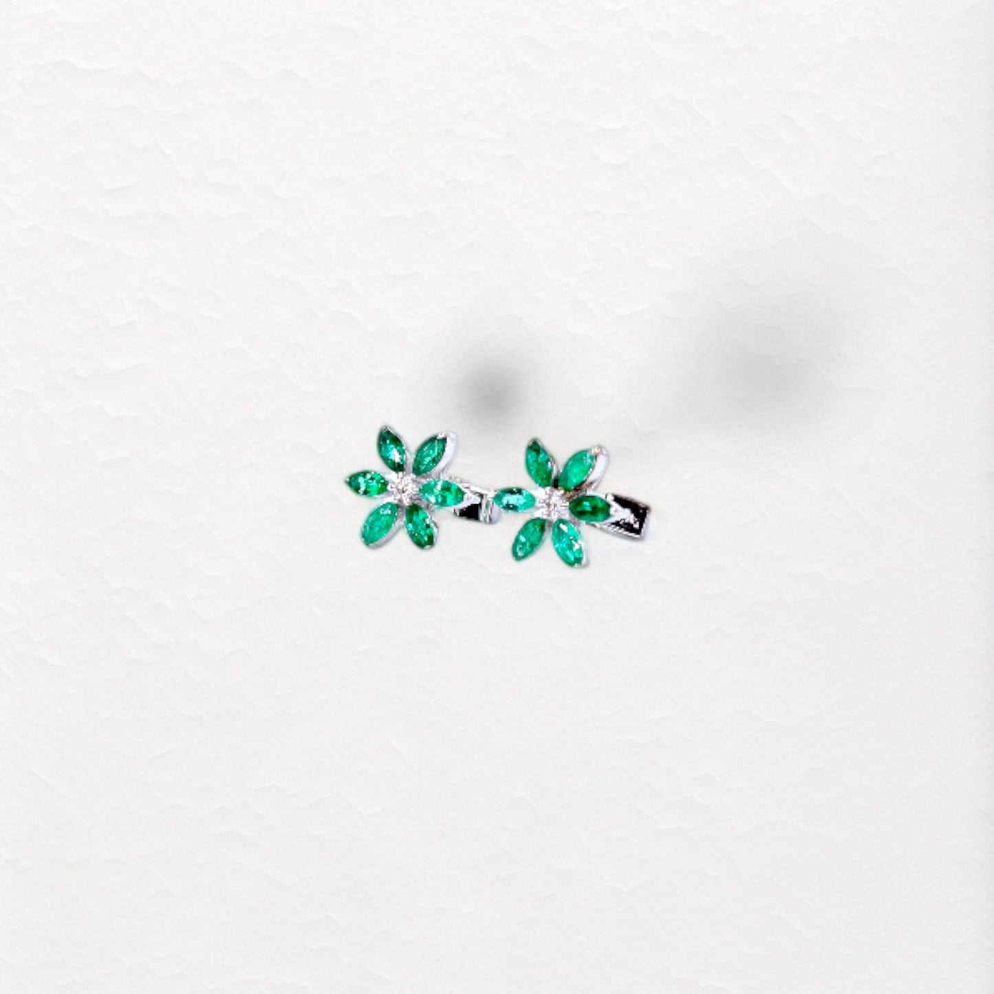 Bloom Earrings in White Gold